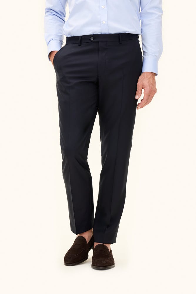 Regular Fit Microstructure Trousers