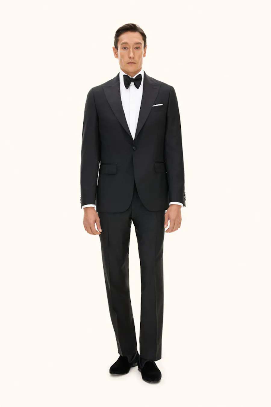 Regular Fit Microstructure Tuxedo Suit