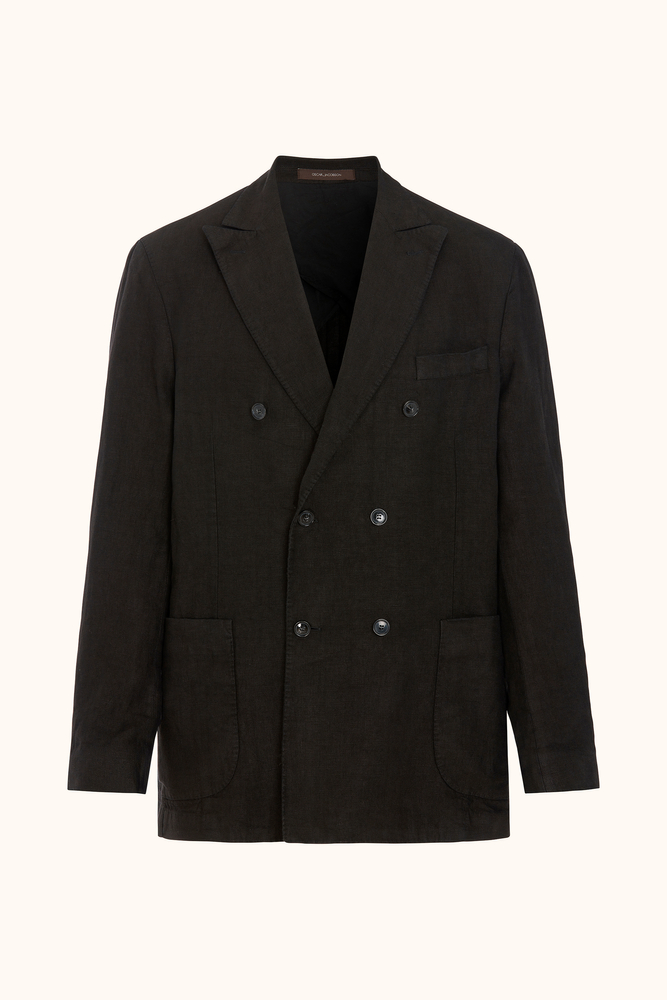 Regular Fit Dobbeltspent Linblazer