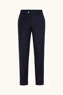Slim Fit Randiga Flanellbyxor