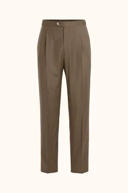 Regular Fit Flanellbyxor Hög Midja