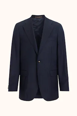 Regular Fit Striped Flanell Blazer