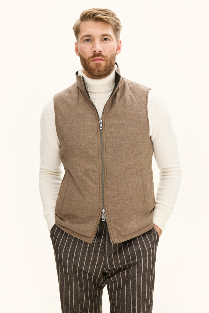 Reversible Padded Flannel Vest