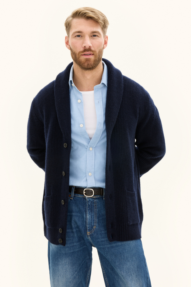 Regular Fit Cardigan Ullblandning