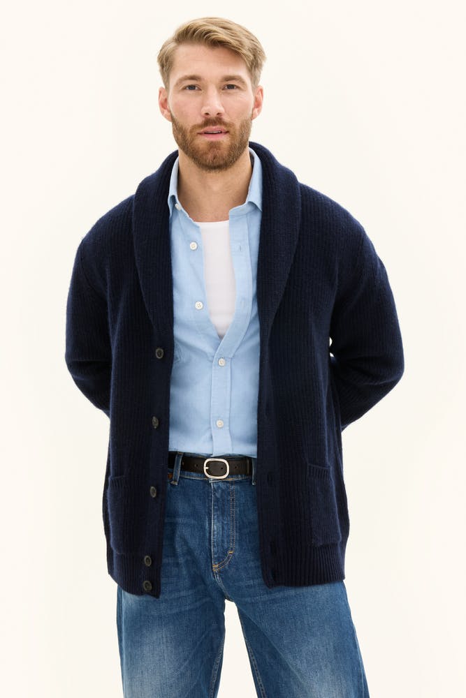 Regular Fit Cardigan Ullblandning