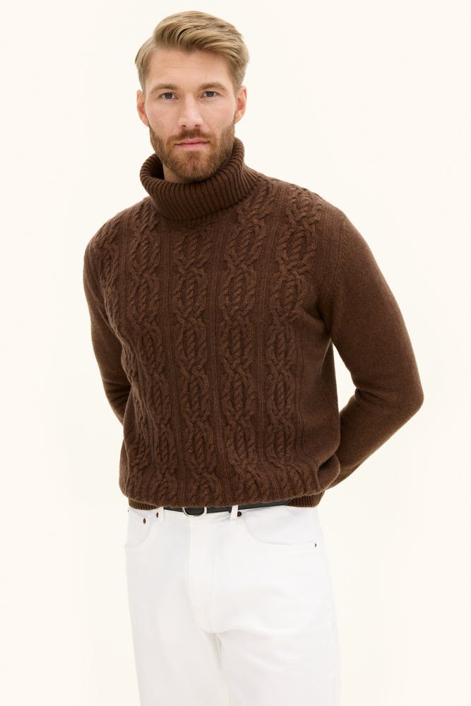 Regular Fit Rullekrave Uld & Cashmere