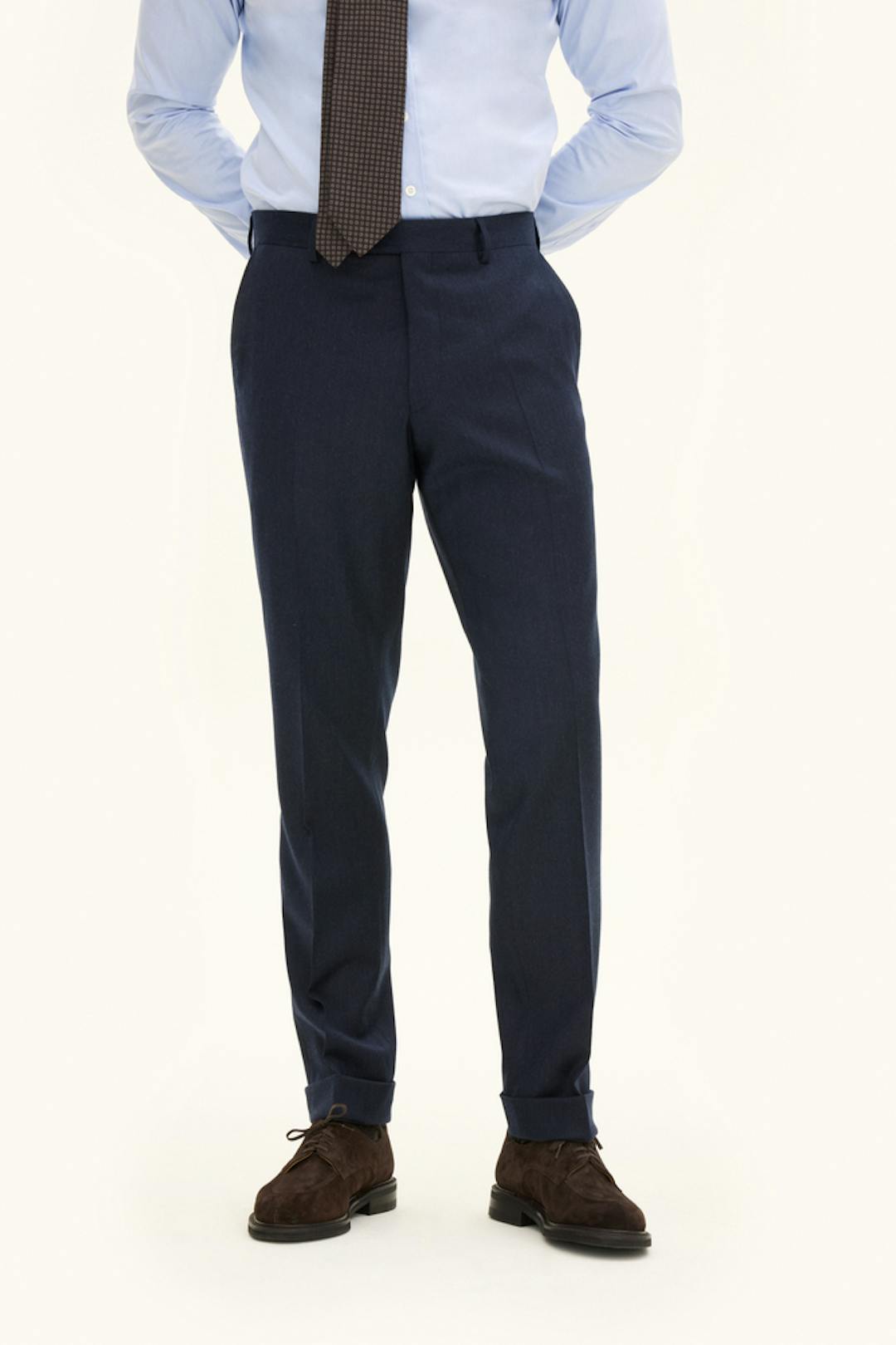 Slim Fit Stretch Flanellbukser