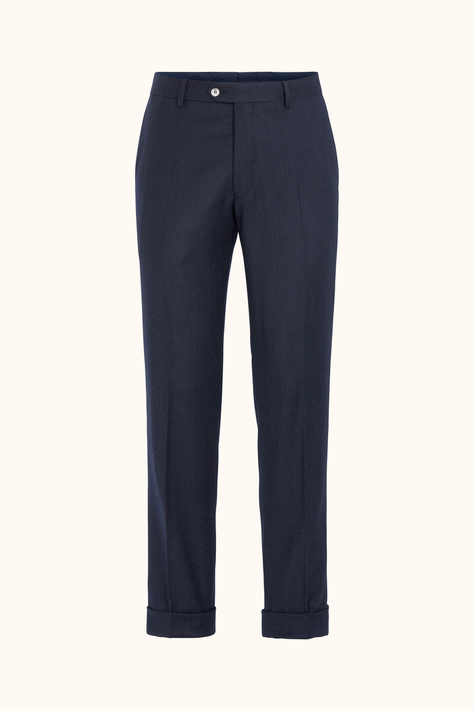 Slim Fit Stretch Flannel Trousers