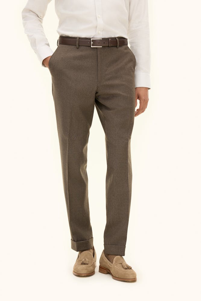 Slim Fit Flanellbukser