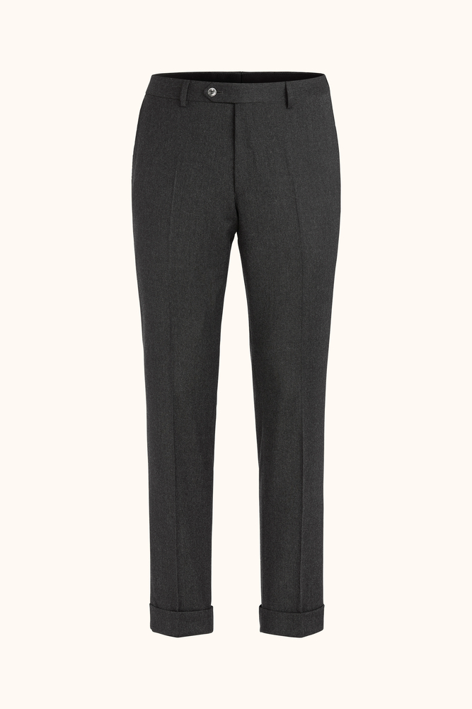 Slim Fit Stretch Flannel Trousers