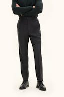 Regular Fit High Waist Brushed Twill Trousers
