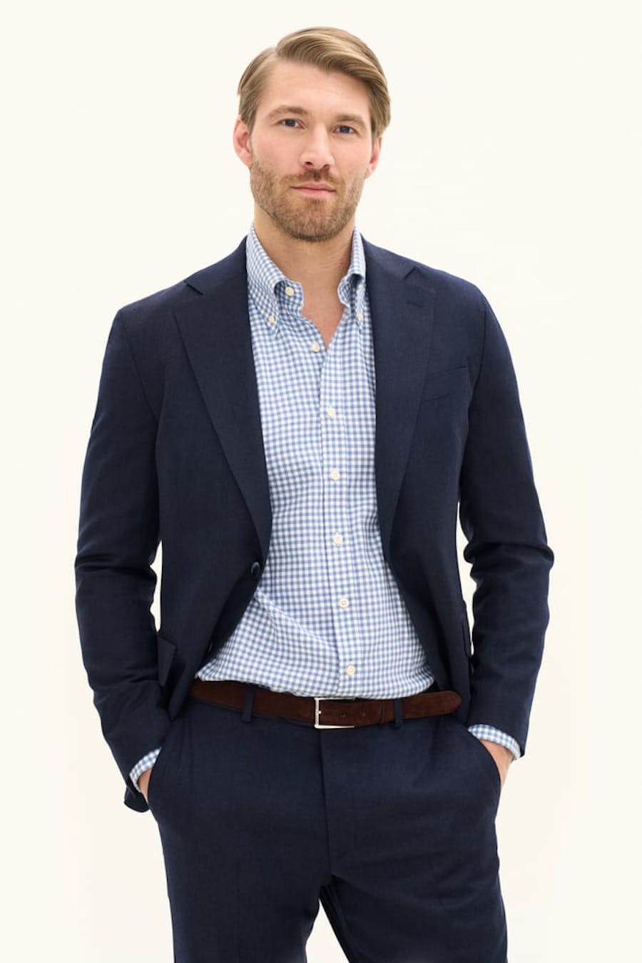 Regular Fit Flanell Blazer