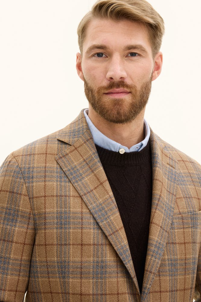 Regular Fit Checked Blazer