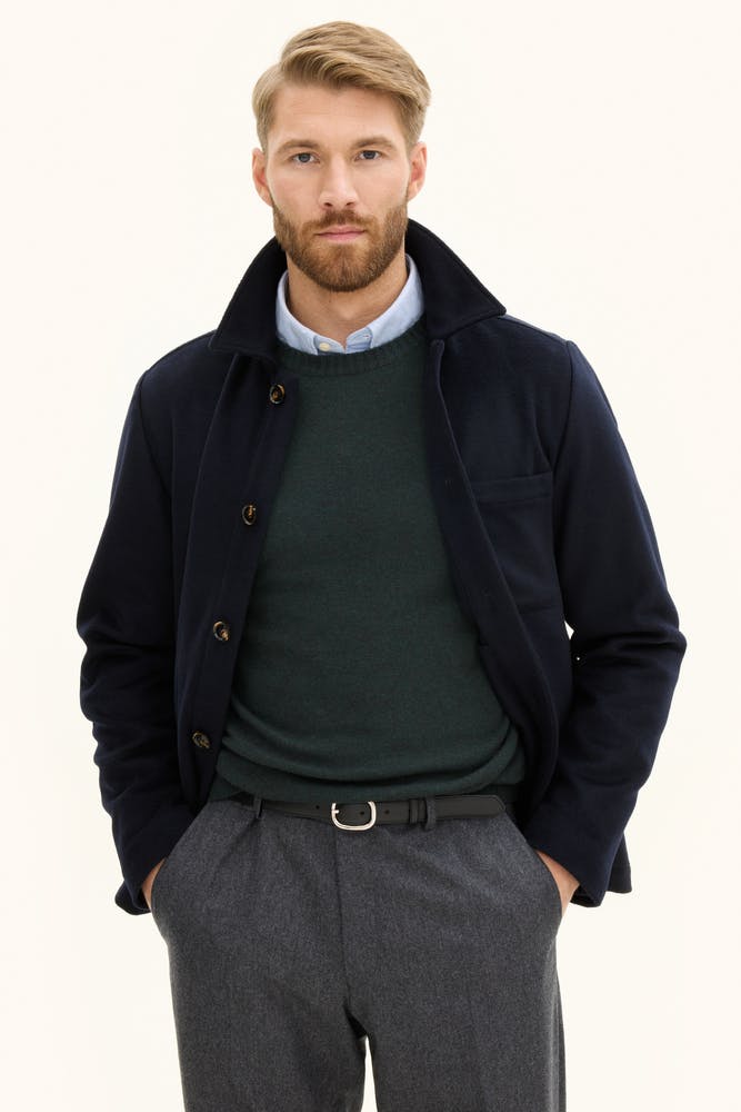 Regular Fit Overshirt Borstad Ull