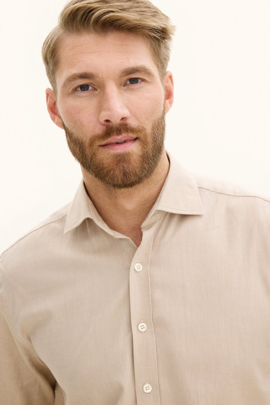 Regular Fit Cut Away Børstet Flanellskjorte