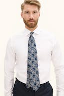 Blomstermønstret Slips Silke