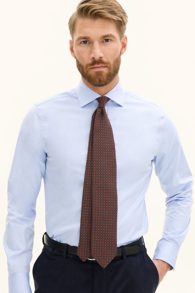 Blomstermønstret Slips Uld