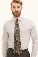 Mønstret Slips Silke