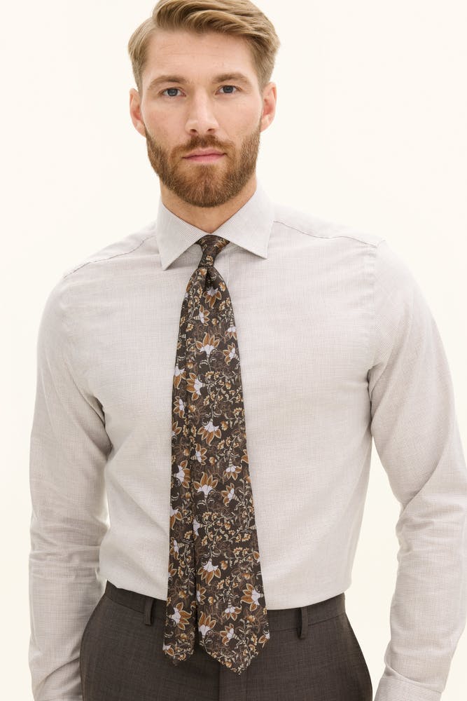 Mønstret Slips Silke