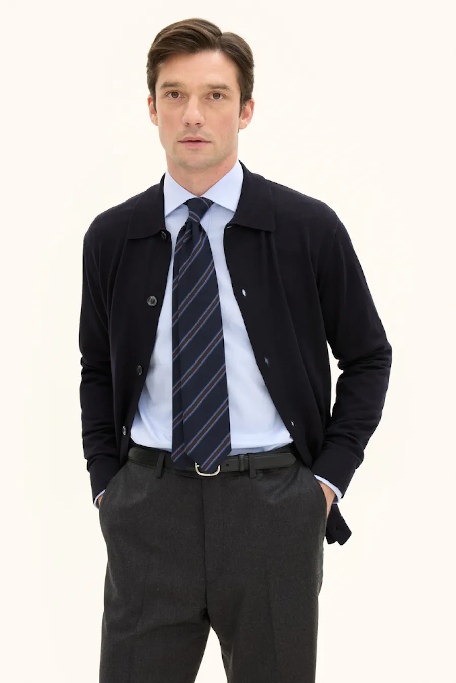 Regular Fit Cardigan Ekstra Fin Merinould