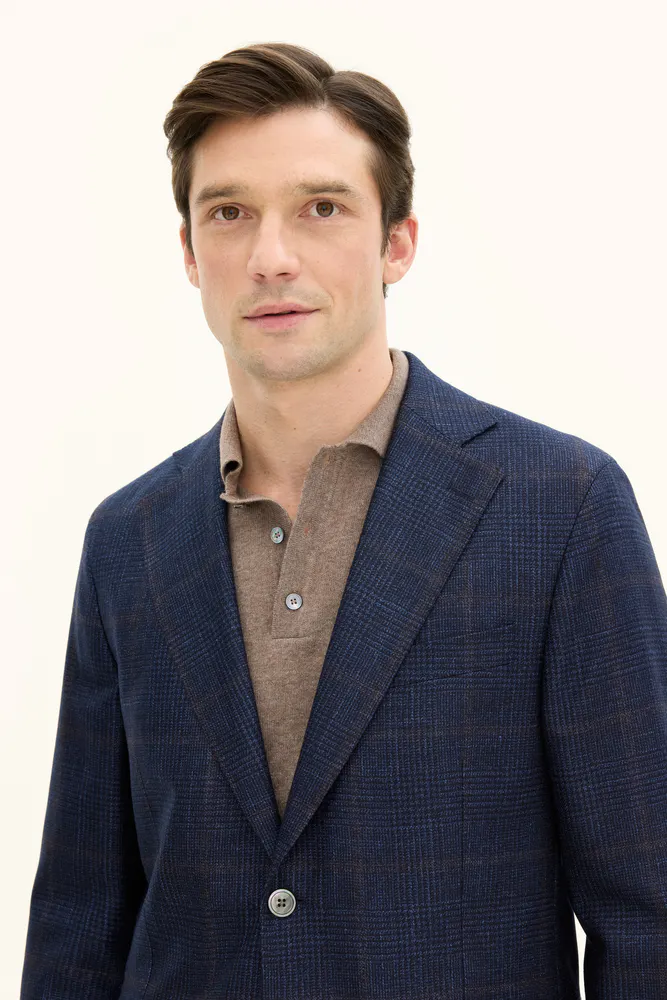 Regular Fit Checked Blazer