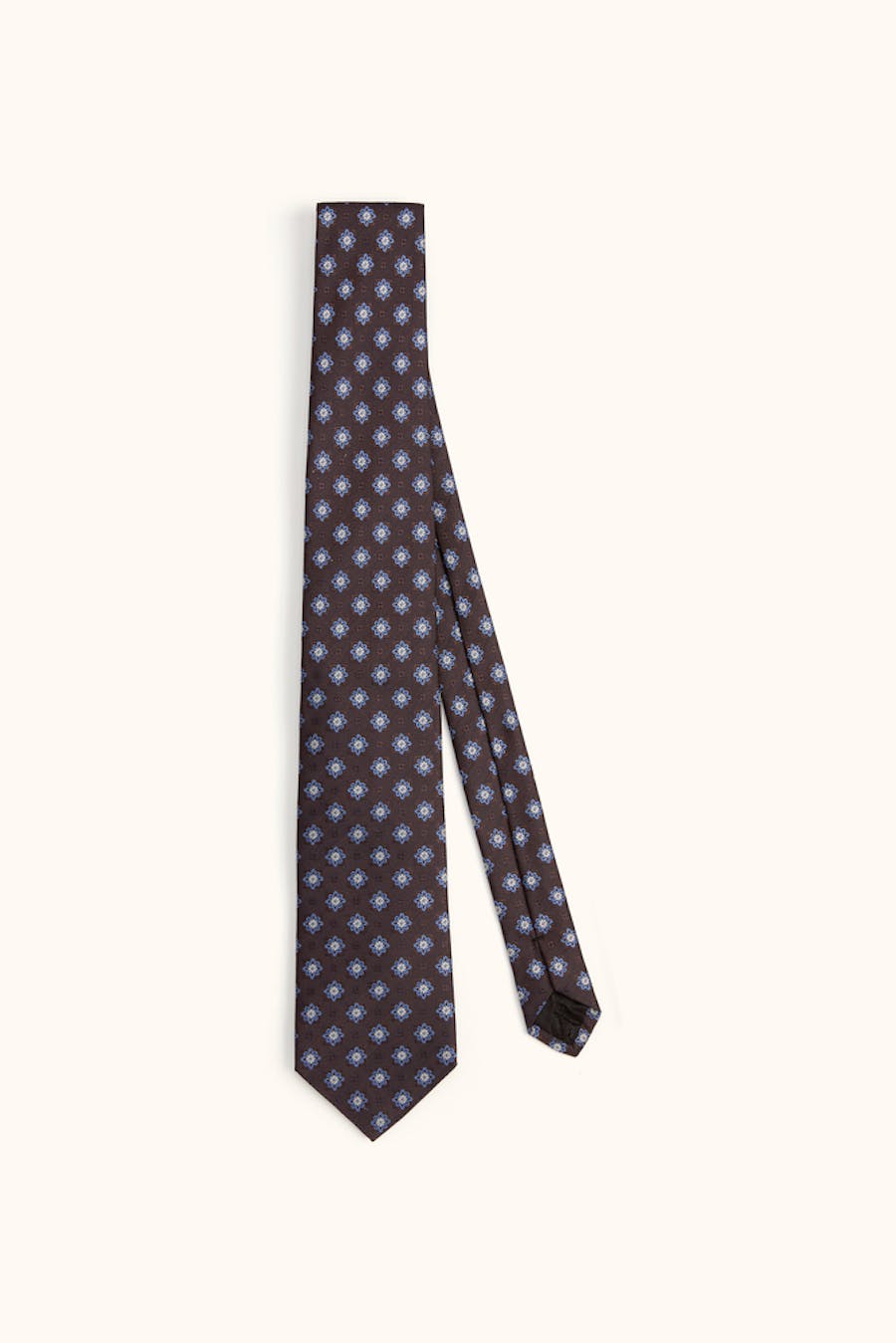 Blomstermønstret Slips Silke
