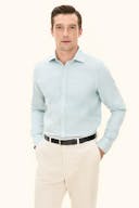 Slim Fit Cut Away Dogtooth Flannelskjorte