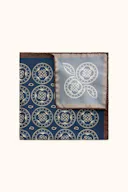 Blomstermønstret Lommetørklæde Silke