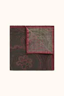 Paisleymønstret Lommetørkle Ull