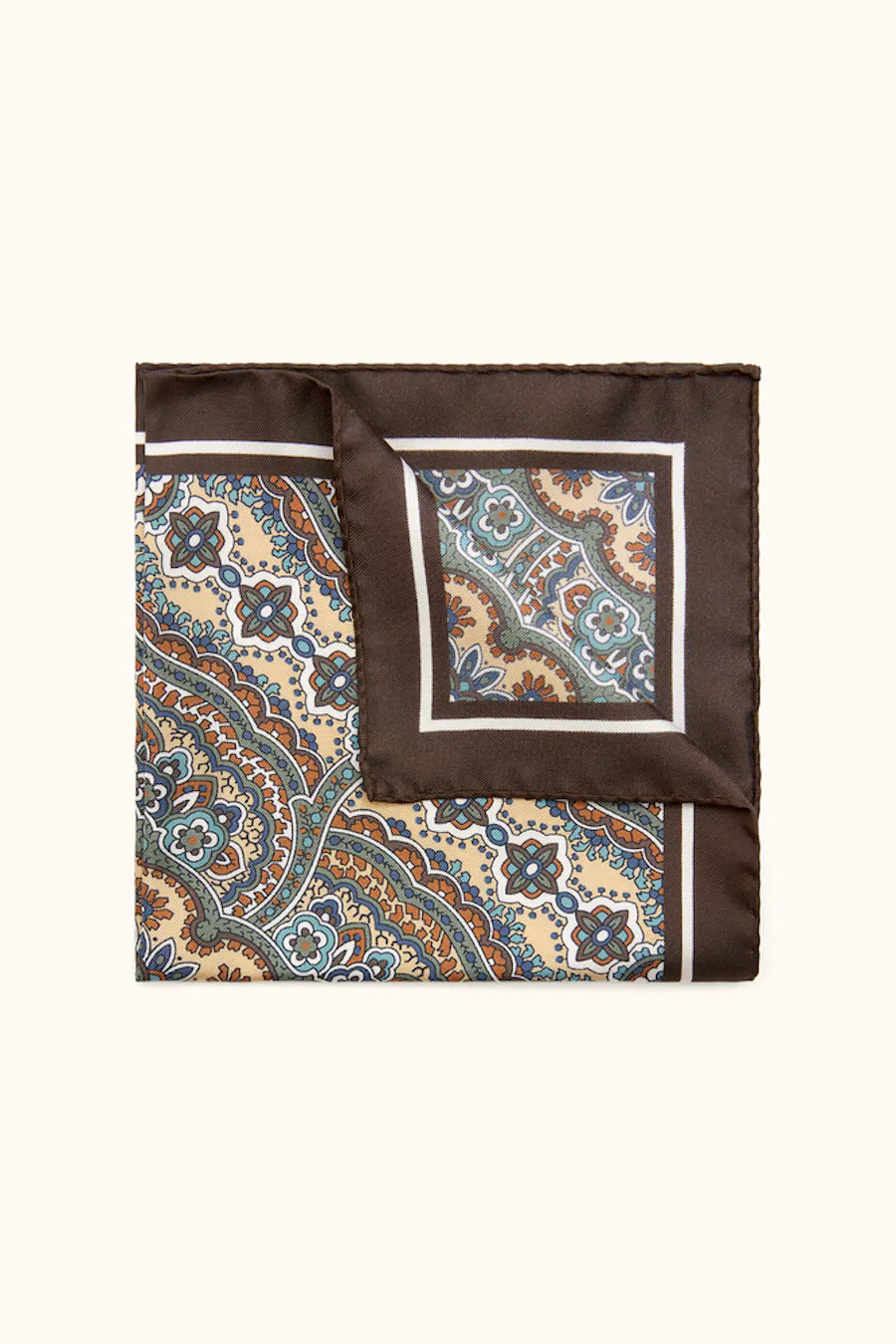 Paisley Pattern Silk Handkerchief