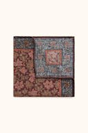 Blomstermønstret Lommetørkle Ull