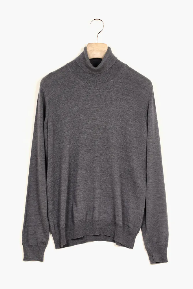 Slim Fit Rundhalsad Tröja Merinoull