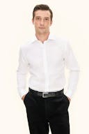 Regular Fit Cut Away Business Twill Shirt