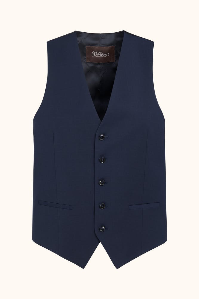 Regular Fit Microstructure Waistcoat