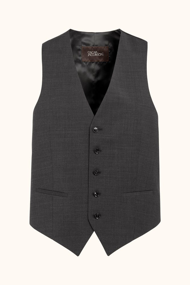 Regular Fit Microstructure Waistcoat