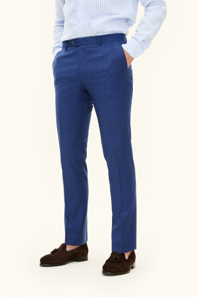 Slim Fit Microstructure Trousers