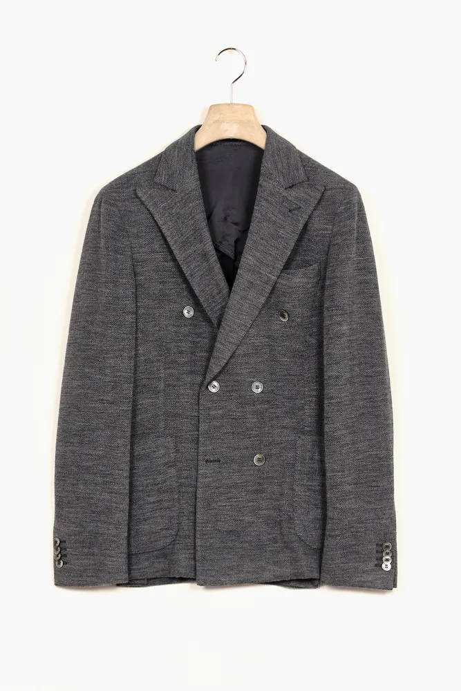 Slim Fit Dubbelknäppt Kavaj
