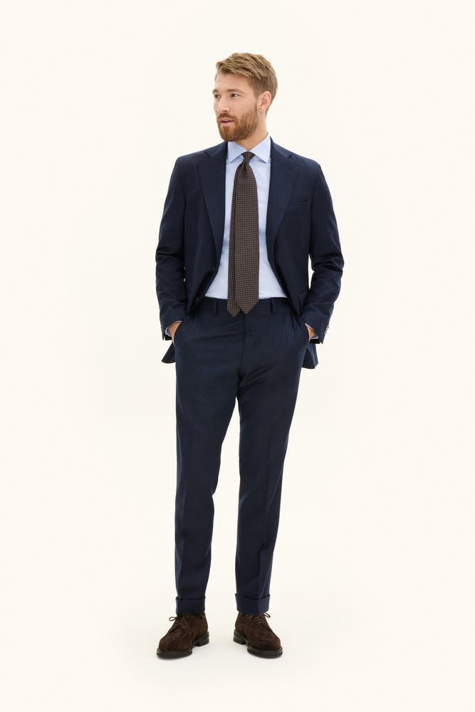 Regular Fit Stretch Flanell Suit