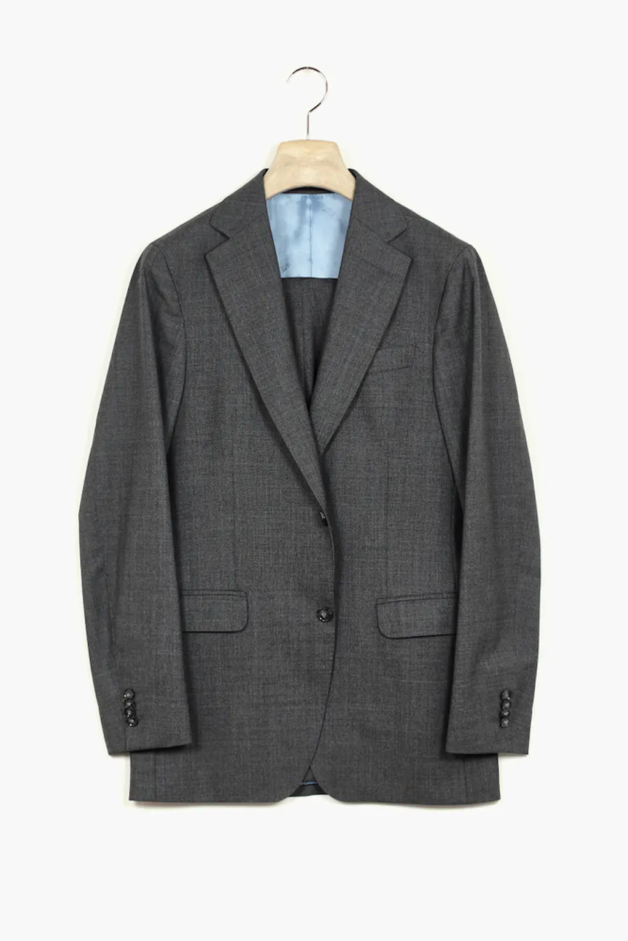 Slim Fit Sharkskin Kostym
