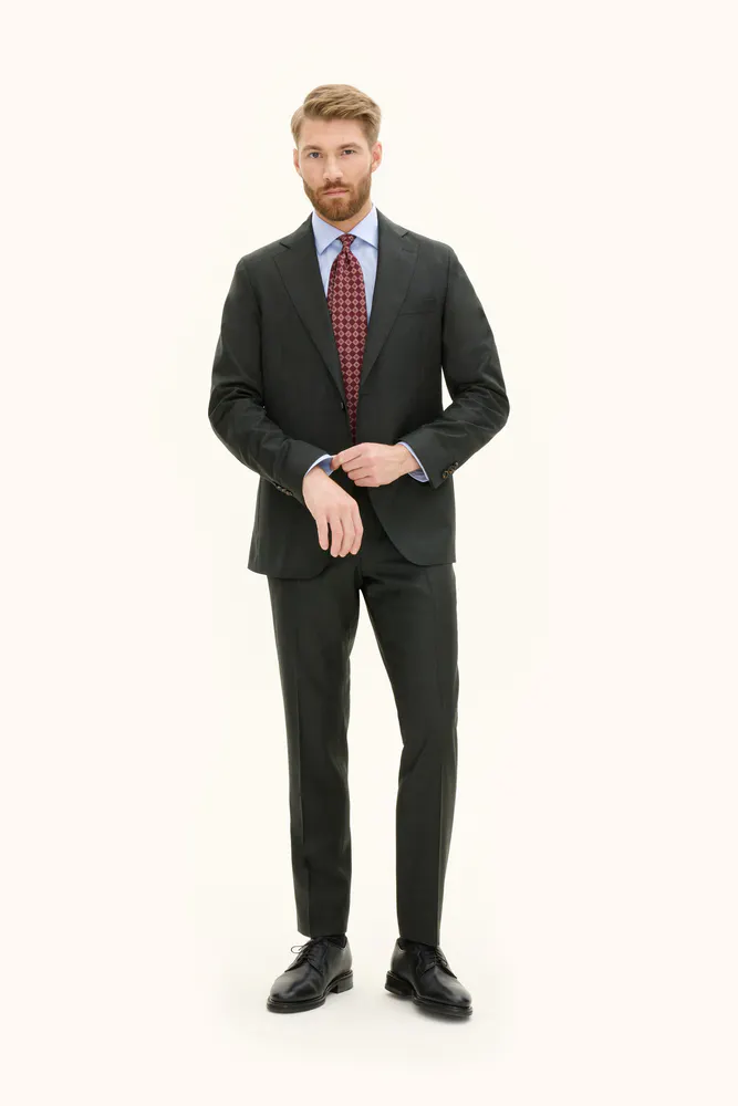 Regular Fit Microstructure Jakkesæt