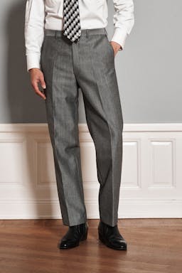 Regular Fit High Waist Structure Trousers