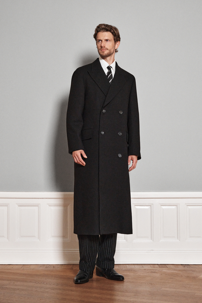 Regular Fit Double Breasted Wool Coat