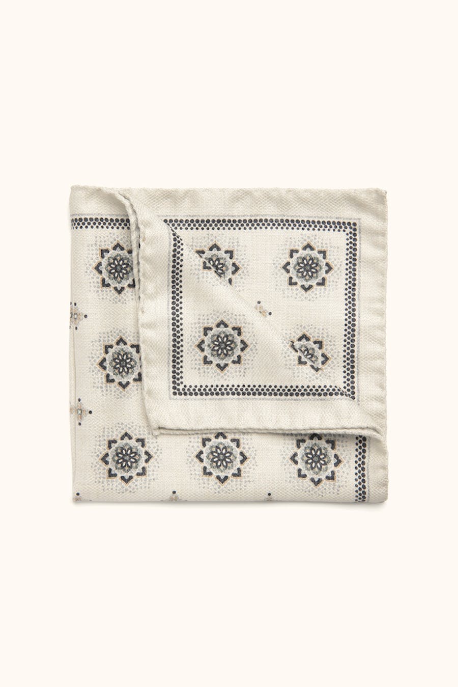 Floral Pattern Silk Handkerchief