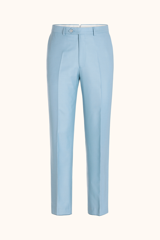 Regular Fit Højtajlet Uld Twill Bukser