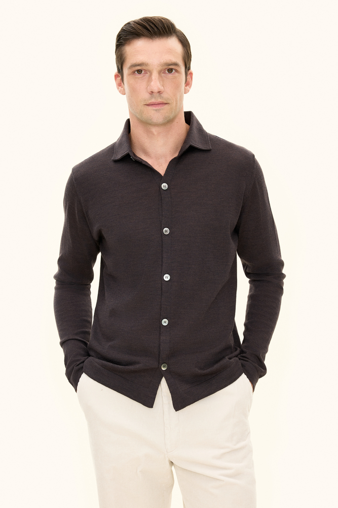 Regular Fit Cardigan Ekstra Fin Merinould