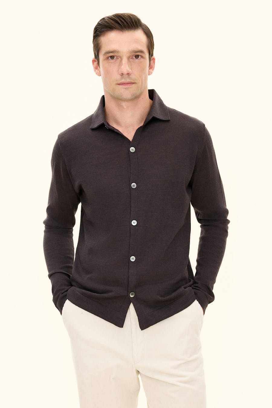 Regular Fit Cardigan Ekstra Fin Merinould