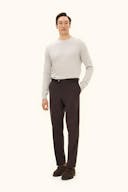 Regular Fit Børstet Twillbukser