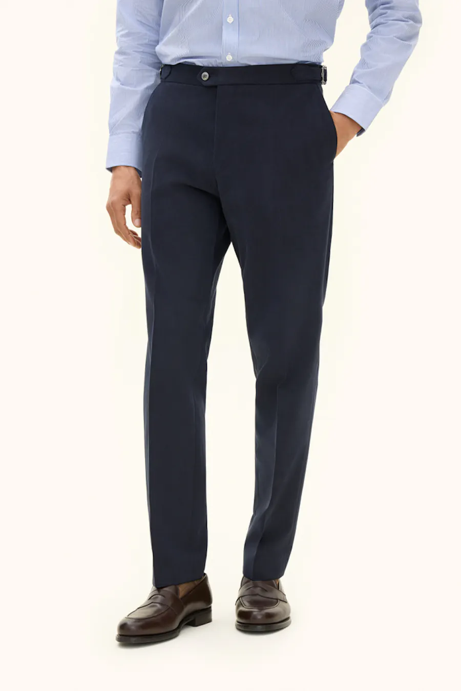 Regular Fit Børstet Cotton Twill Bukser