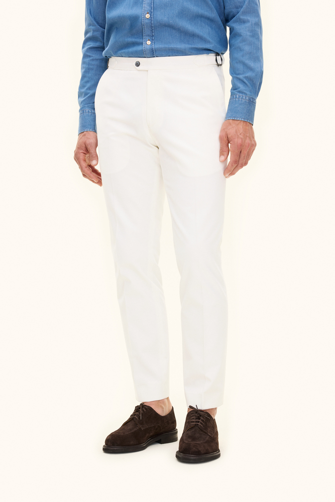 Regular Fit Børstet Cotton Twill Bukser