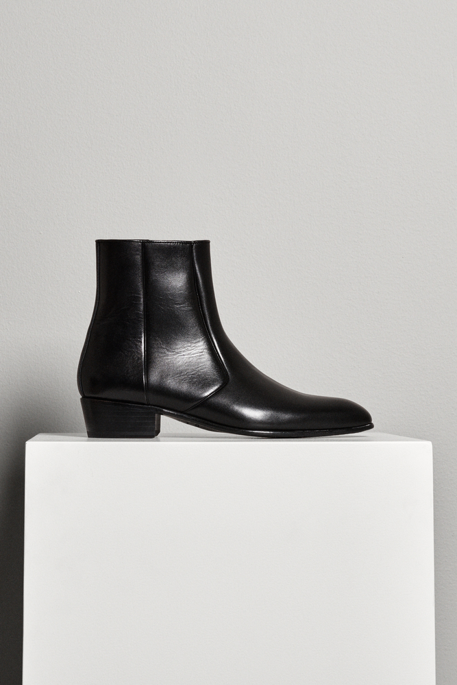 Zipped Cuban Heel Boots